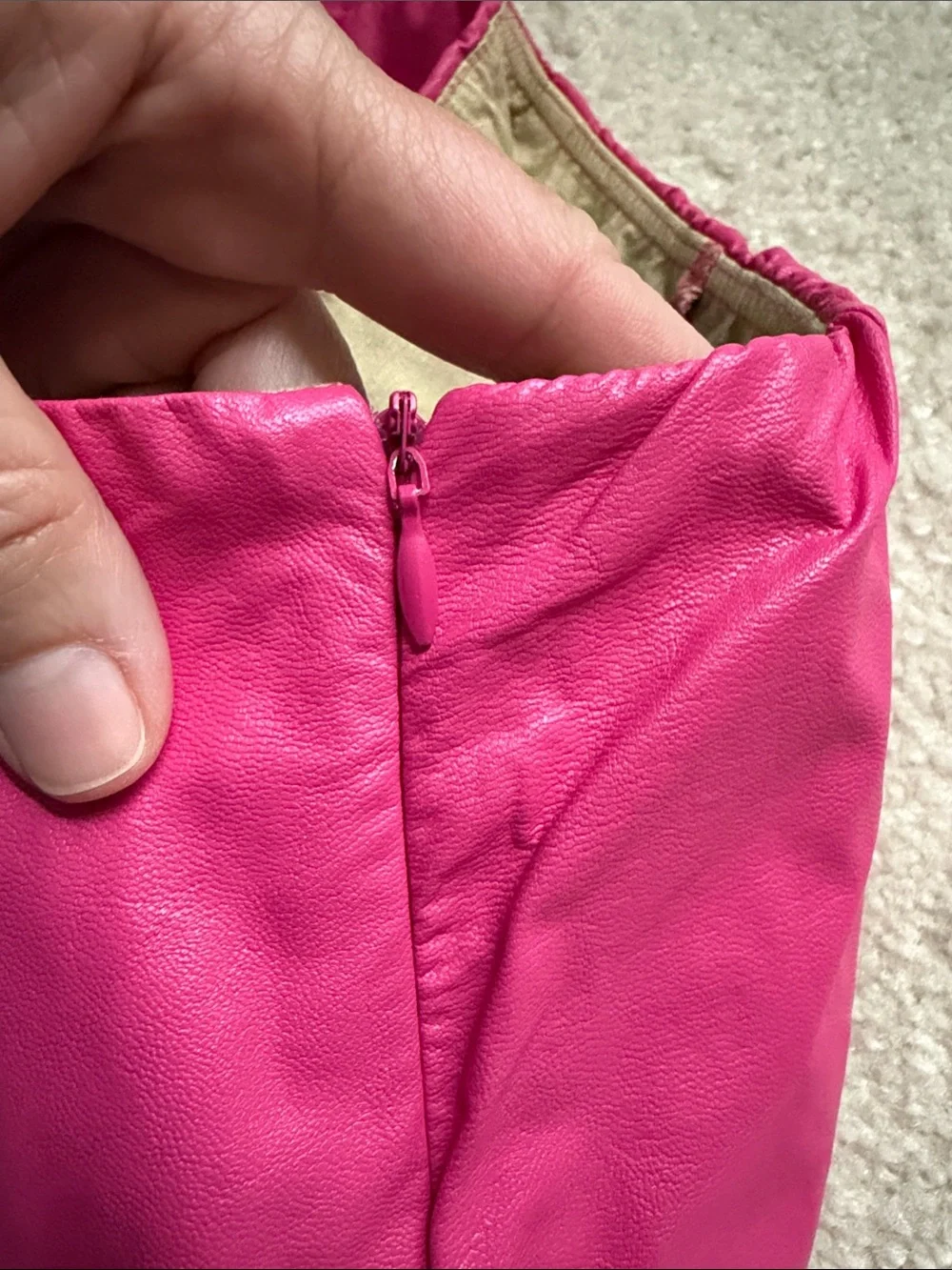 Cotton Candy Faux Leather Skort